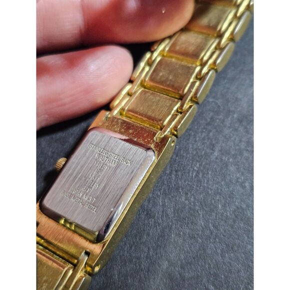 *Sale* Waltham gold tone watch with diamond accent main image 6